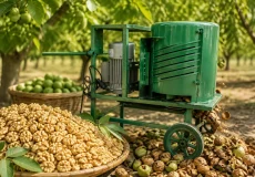 نقش دستگاه گردو پوست کن در جلوگیری از سیاه شدن مغز و پوسته گردو